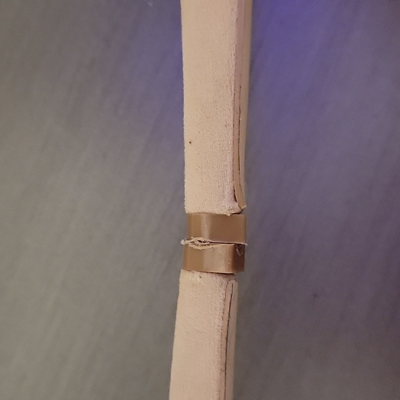 Anne Michelle Real Love Tan Faux Suede Back Zip Platform High Heels Size 8.5M - Picture 7 of 9